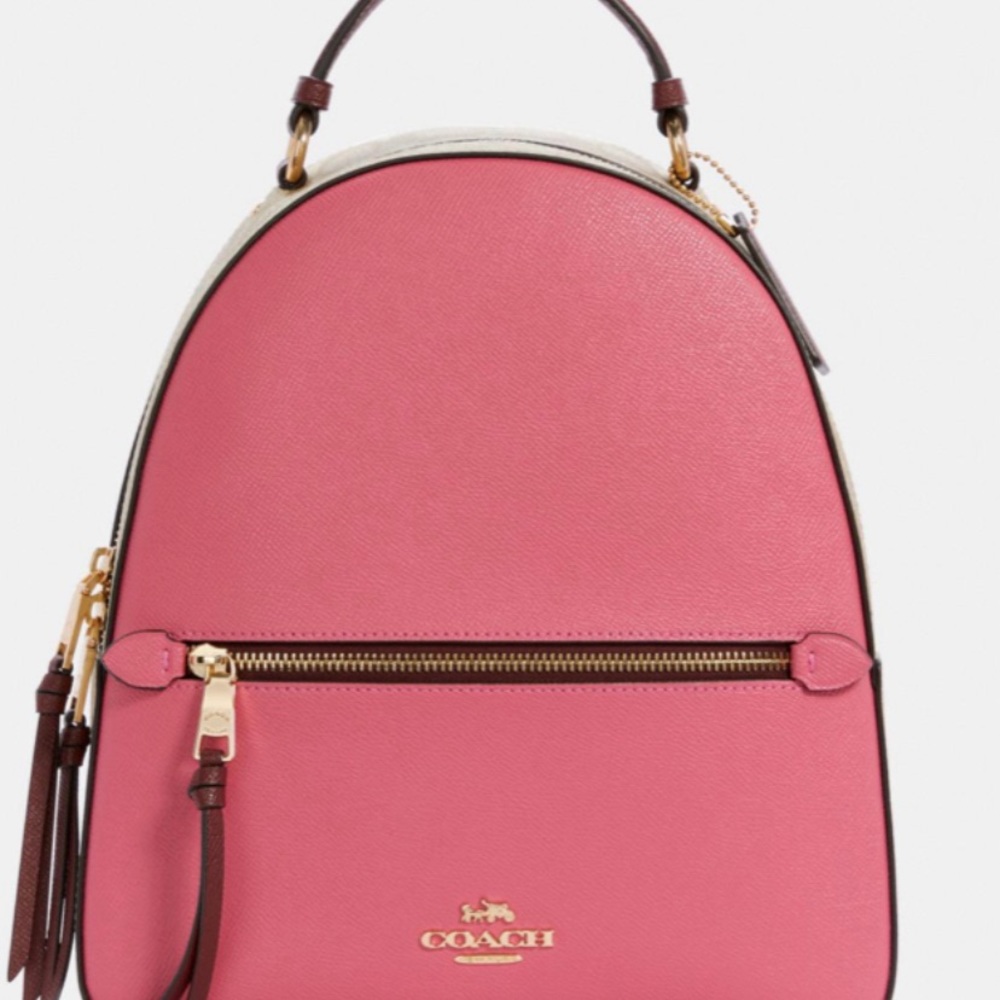 Coach Jordyn Signature Confetti Mango Backpack - Picture 2 of 5